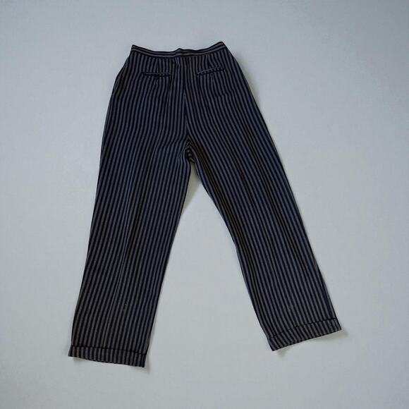 Jones New York Wide Leg Lightweight Striped Trousers. Size 12. - Picture 1 of 8